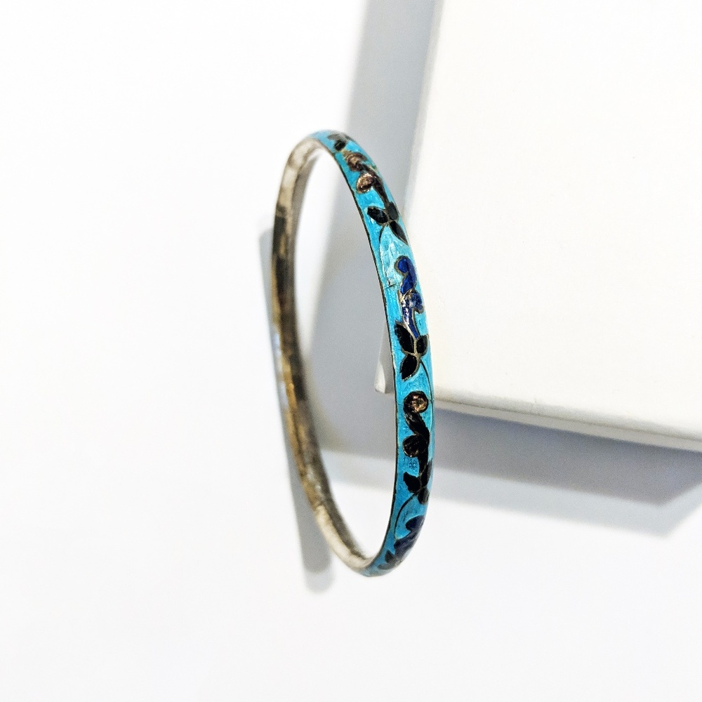 Enamel Bangle Bracelet
